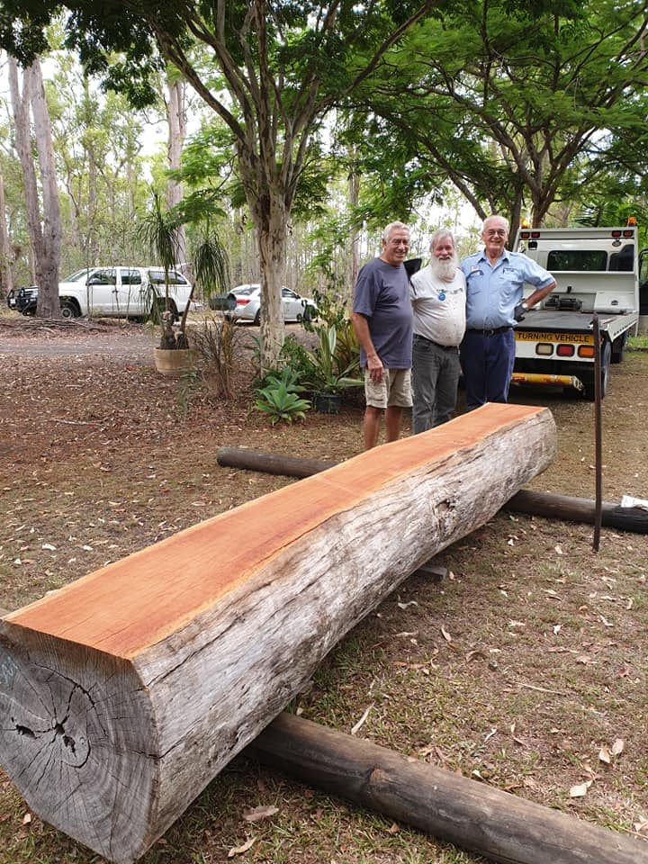 Peace Pole before shot. Courtesy: Maryborough-Sunrise Club