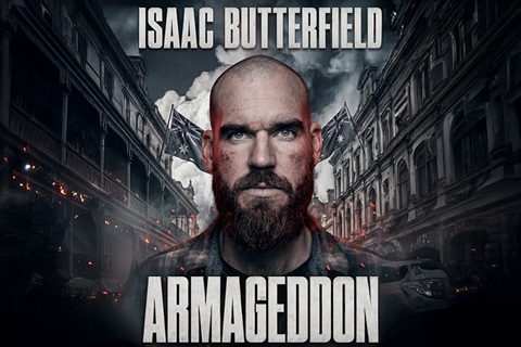 Isaac Butterfield Armageddon poster image 