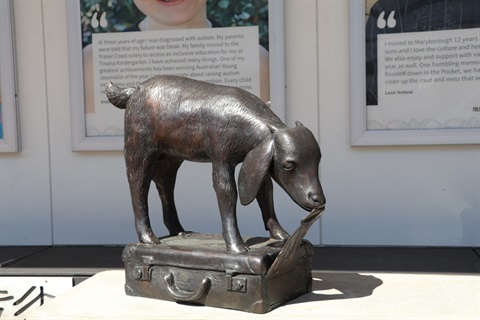 Goat Bronze Sculpture