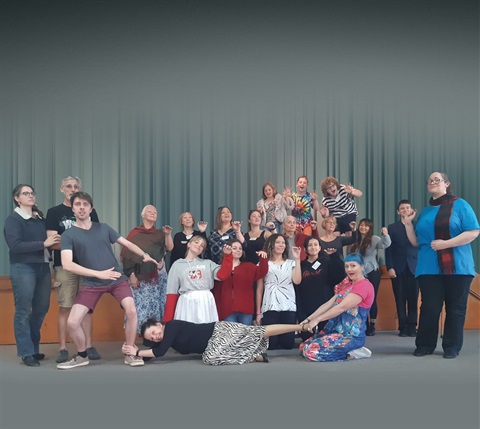 Group photo Maryborough players theatre group