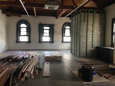 Restoring Gatakers upstairs gallery