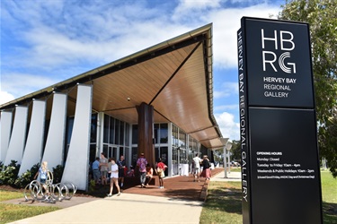 Hervey Bay Regional Gallery view from Eastern end. Photo: Alistair Brightman