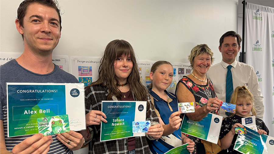 Design a Library Card winners