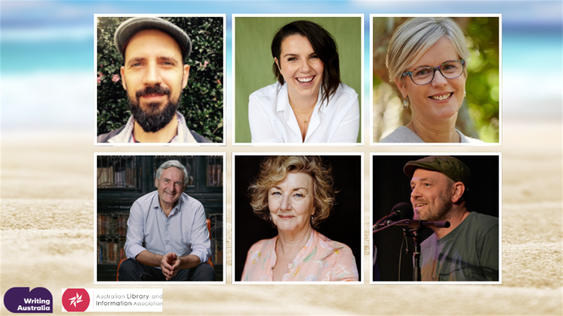 Headshots of authors for panel event