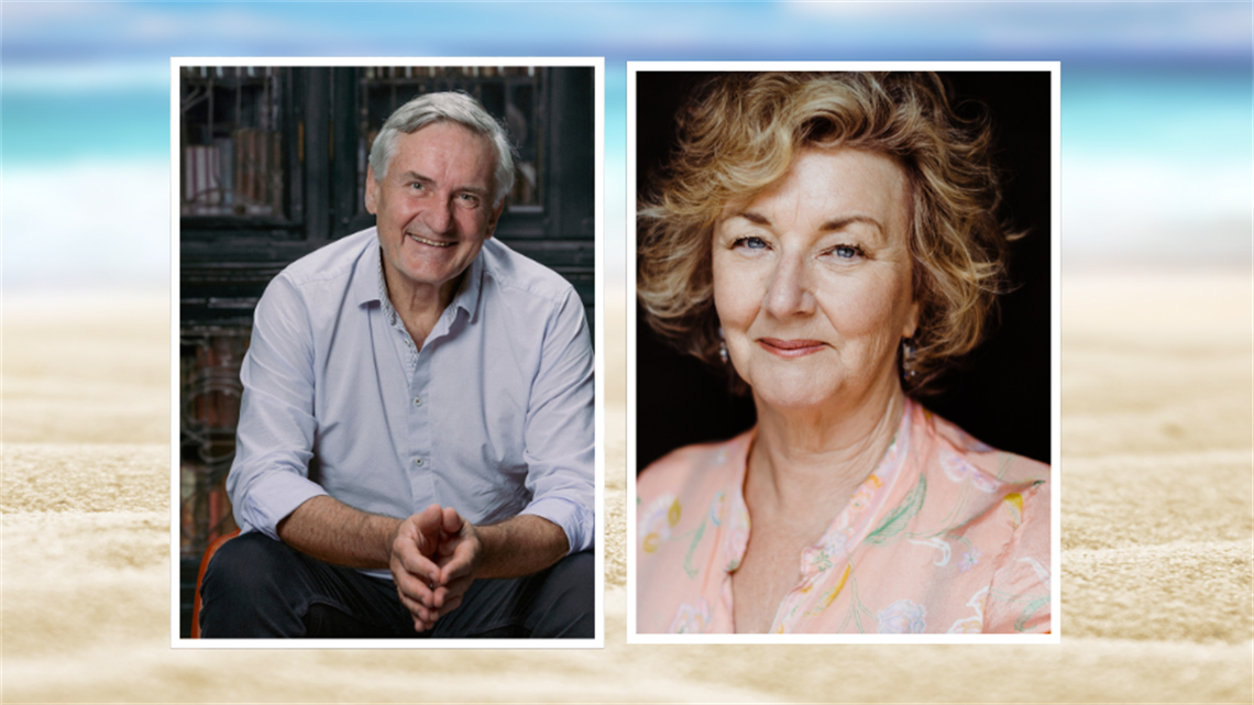 Headshots of Richard Glover and Debra Oswald