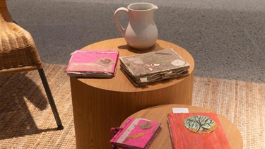 Installation view: Weeds to Paper. Photo: Natasha Harth.