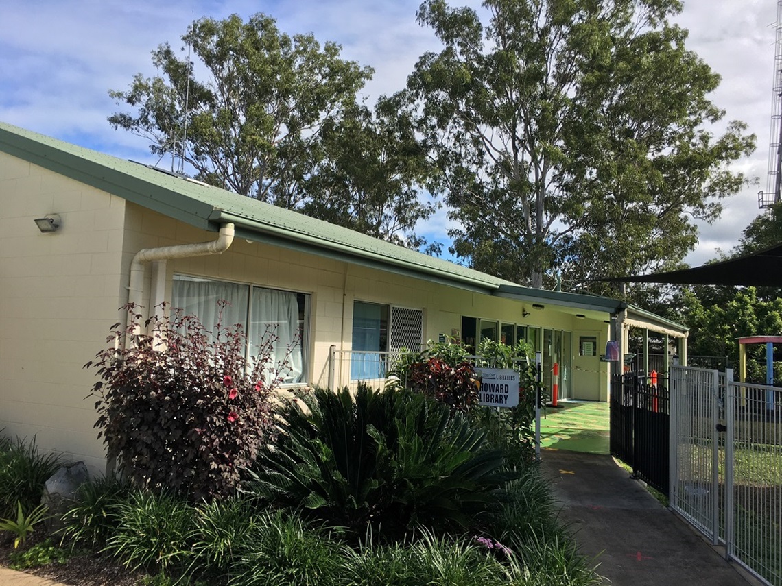 Outside Howard Library