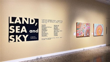 Installation view: 'Land Sea and Sky'.