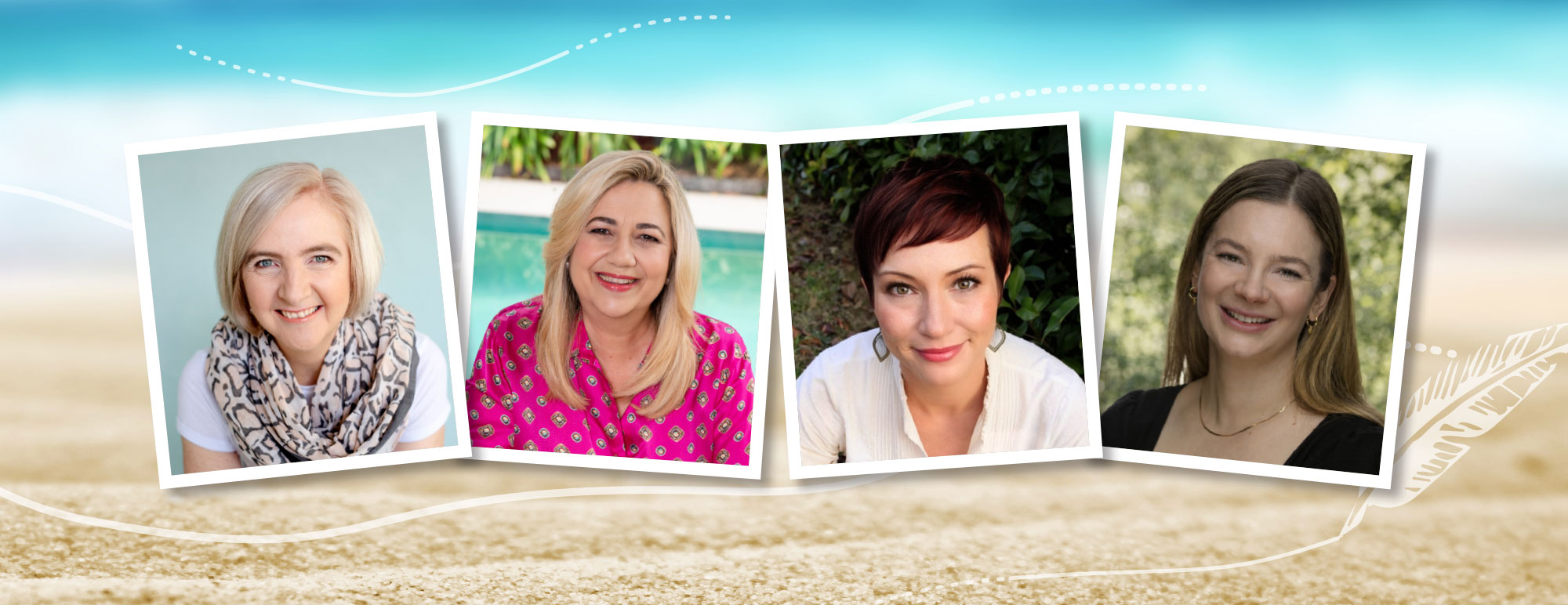 Lines in the Sand banner with featured authors