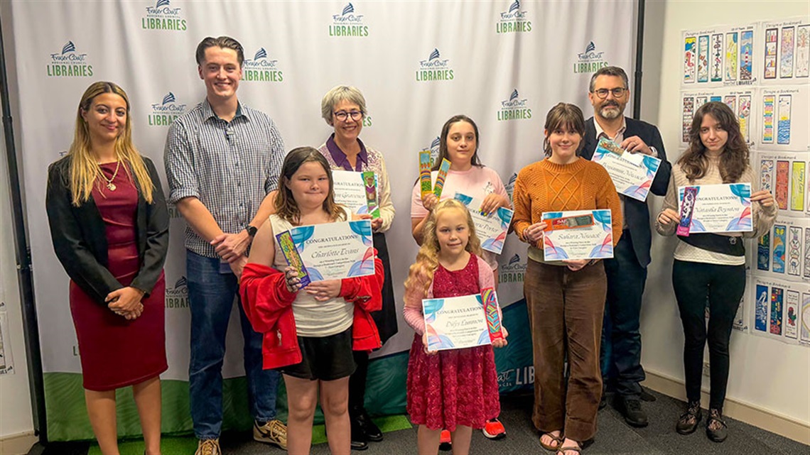 Design a bookmark competition winners