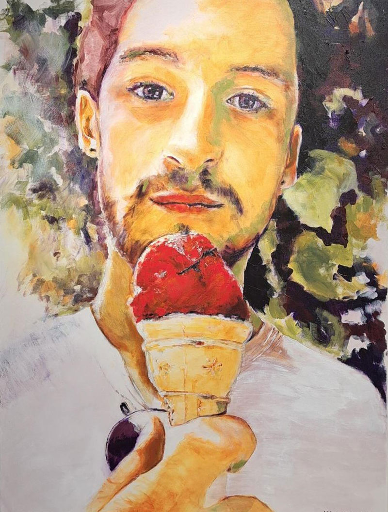 HBAS 2025 - Figurative &amp; Portraiture - First Prize - Lynn Munn - 'Gelato, Acrylic