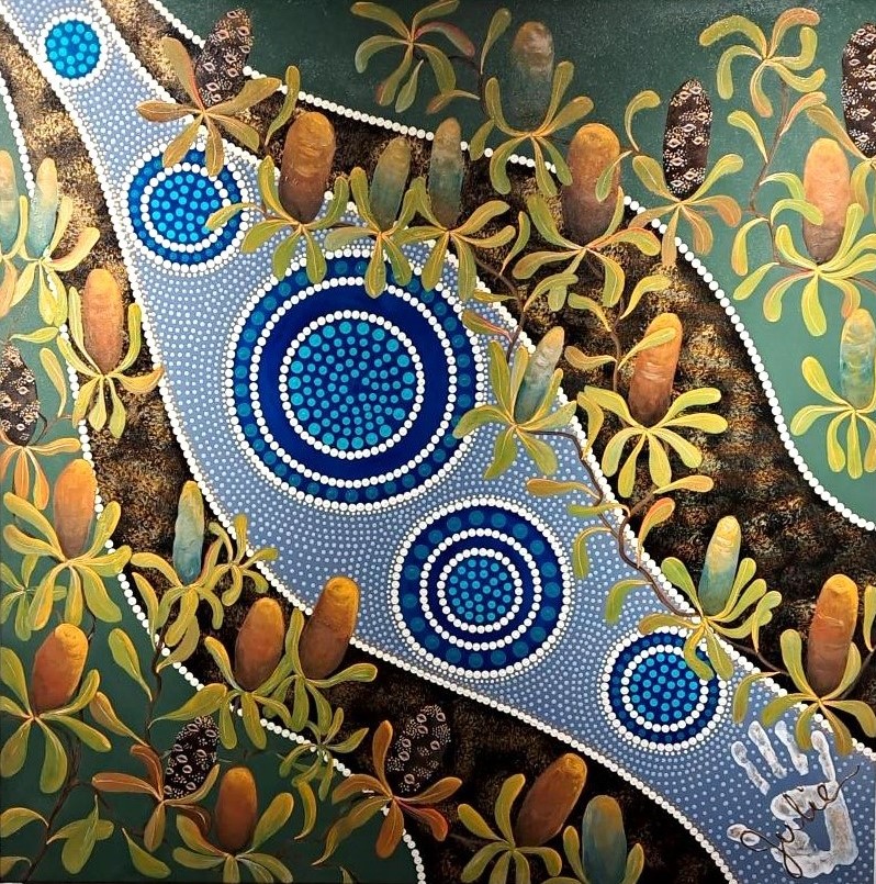 HBAS 2025 - Aus Flora &amp; Fauna - First Prize - Julie McGillivray, 'Old Man Banksia', Acrylic