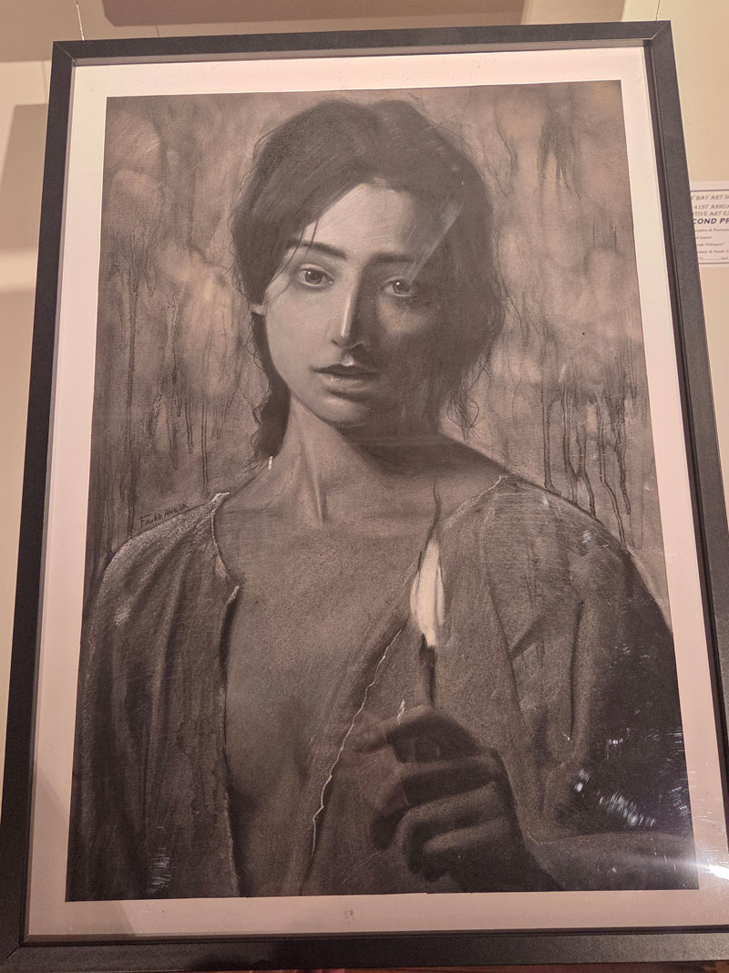 HBAS 2025 - Figurative and Portraiture - Second Prize - Fouad Ameur, 'Charcoal Whispers', Charcoal