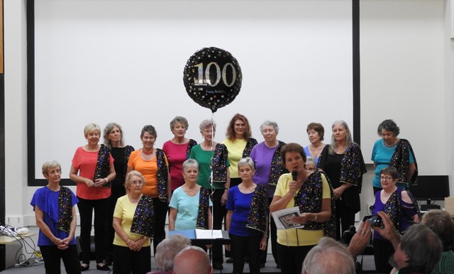 2021 Joined by previous members for Peg's 100th