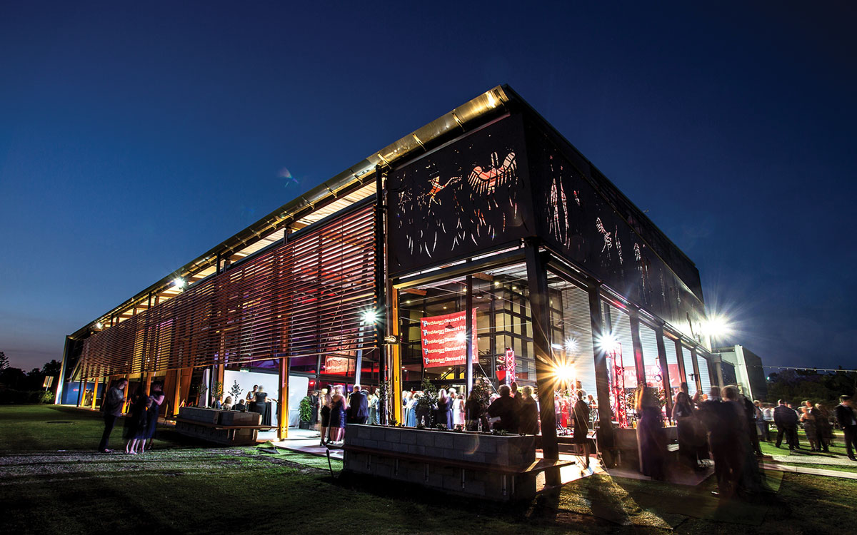 Brolga Theatre & Convention Centre by night