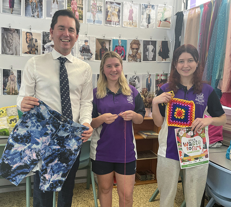 George Seymour, Dakota Tye and Shianne Tye at Aldridge high school