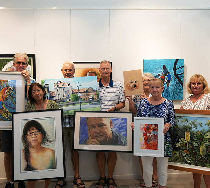 The Hervey Bay Art Society celebrates 50 years in 2021. Photo: Hayden Whittle