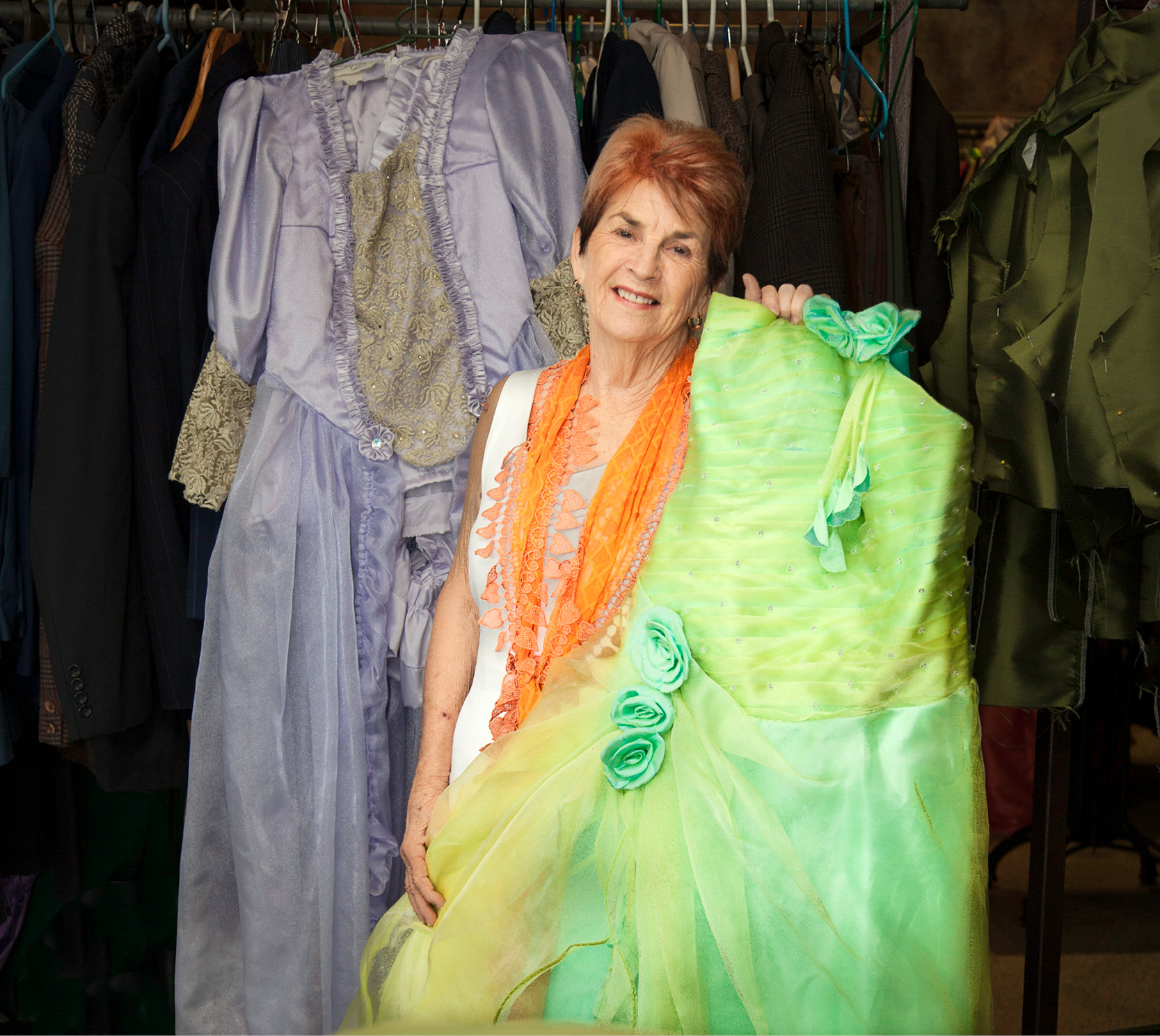 Brolga Theatre's head costume designer, Margaret Richter. Photo: Jocelyn Watts