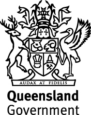 Qld coa stylised 2ls mono 1