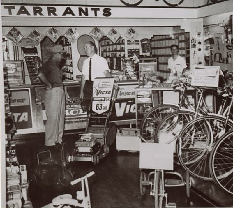 Tarrant’s Cycle and Mower Shop, 1970.